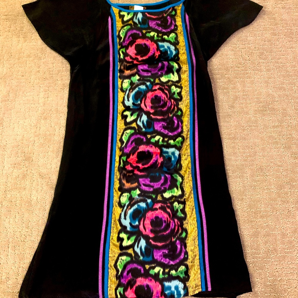 Floral silk dress